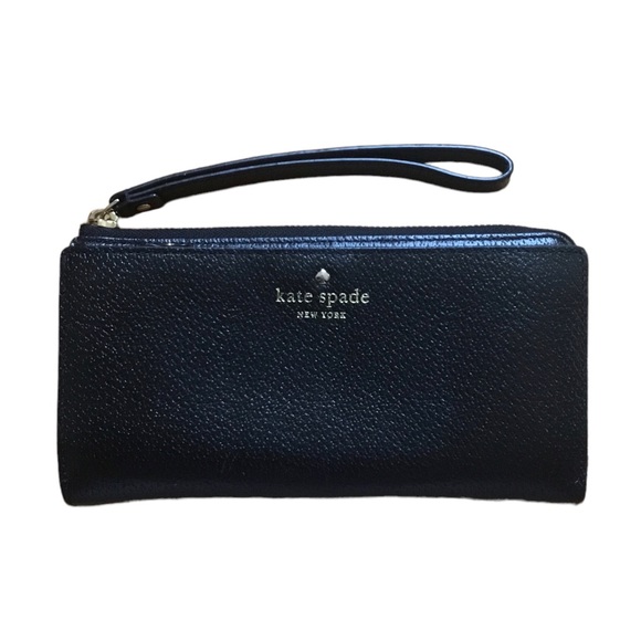 kate spade Handbags - Kate Spade Black Leather Grand Street Layton Wallet Wristlet